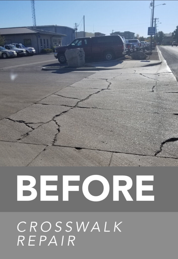 Crosswalk Repair - Before